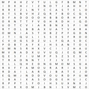 Sopa de letras - Peddy Paper Montes e Vales